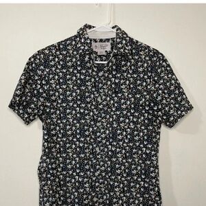 Original Penguin Navy Floral Button Down Shirt
